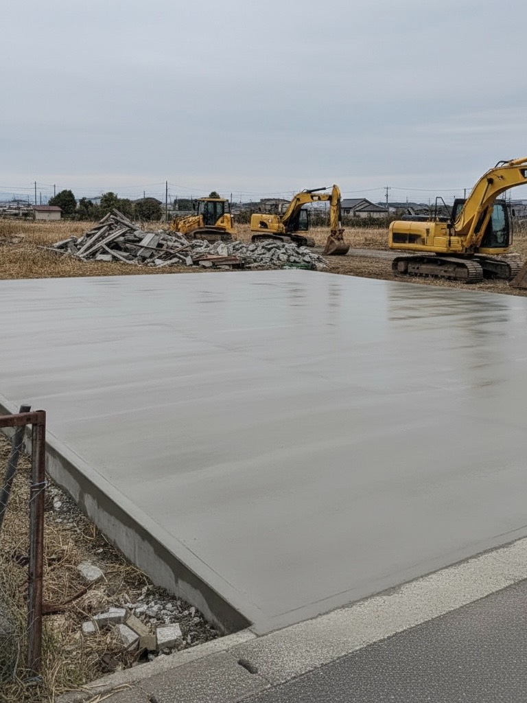 ブロックを新しいブロック塀に